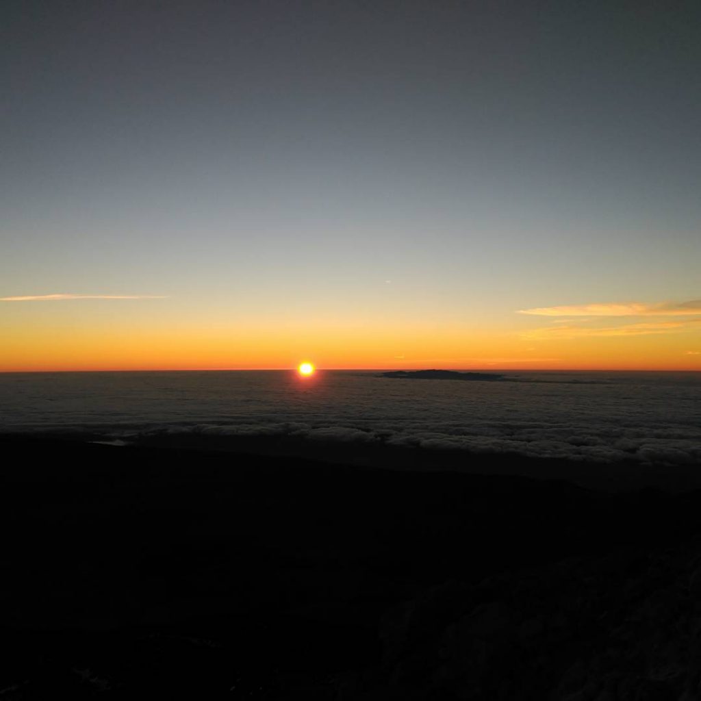 amanecer en el Teide