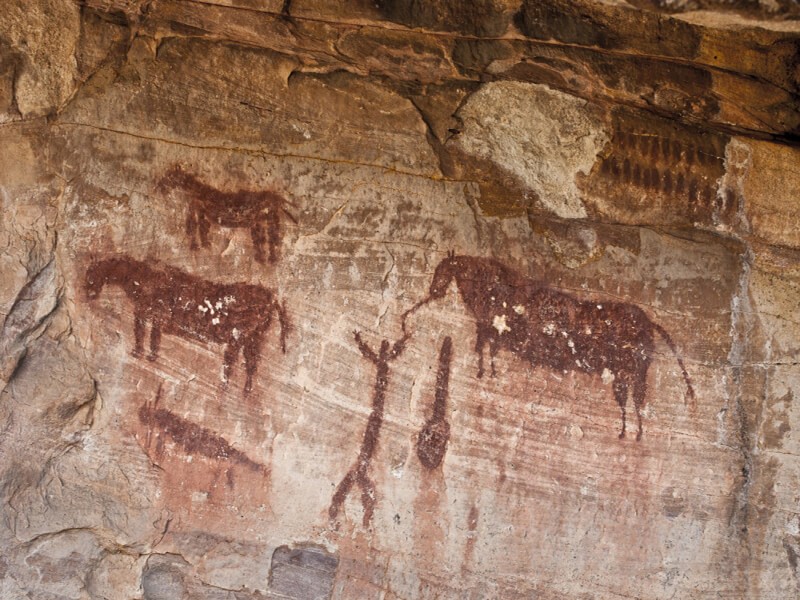 Pinturas Rupestres en Villar del Humo, Cuenca