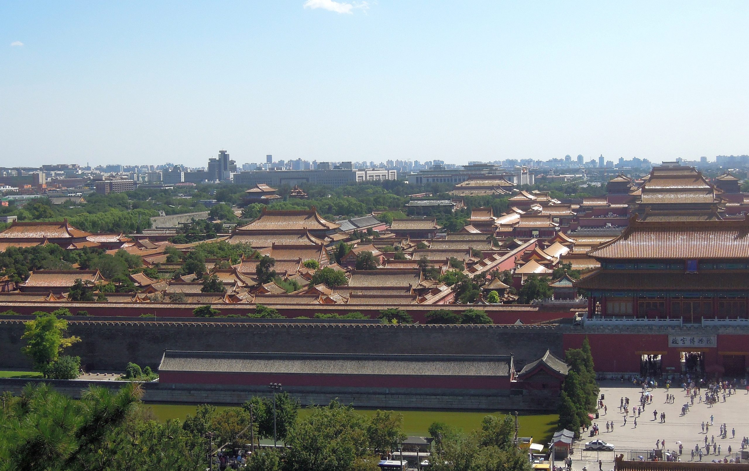 Vista aérea de la Ciudad Prohibida de Pekín