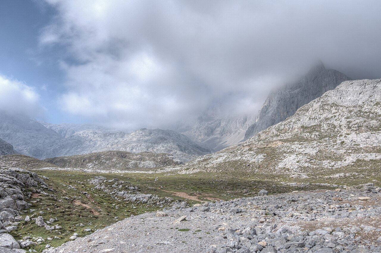 Paisaje de los Picos de Europa desde Fuente Dé, Cantabria