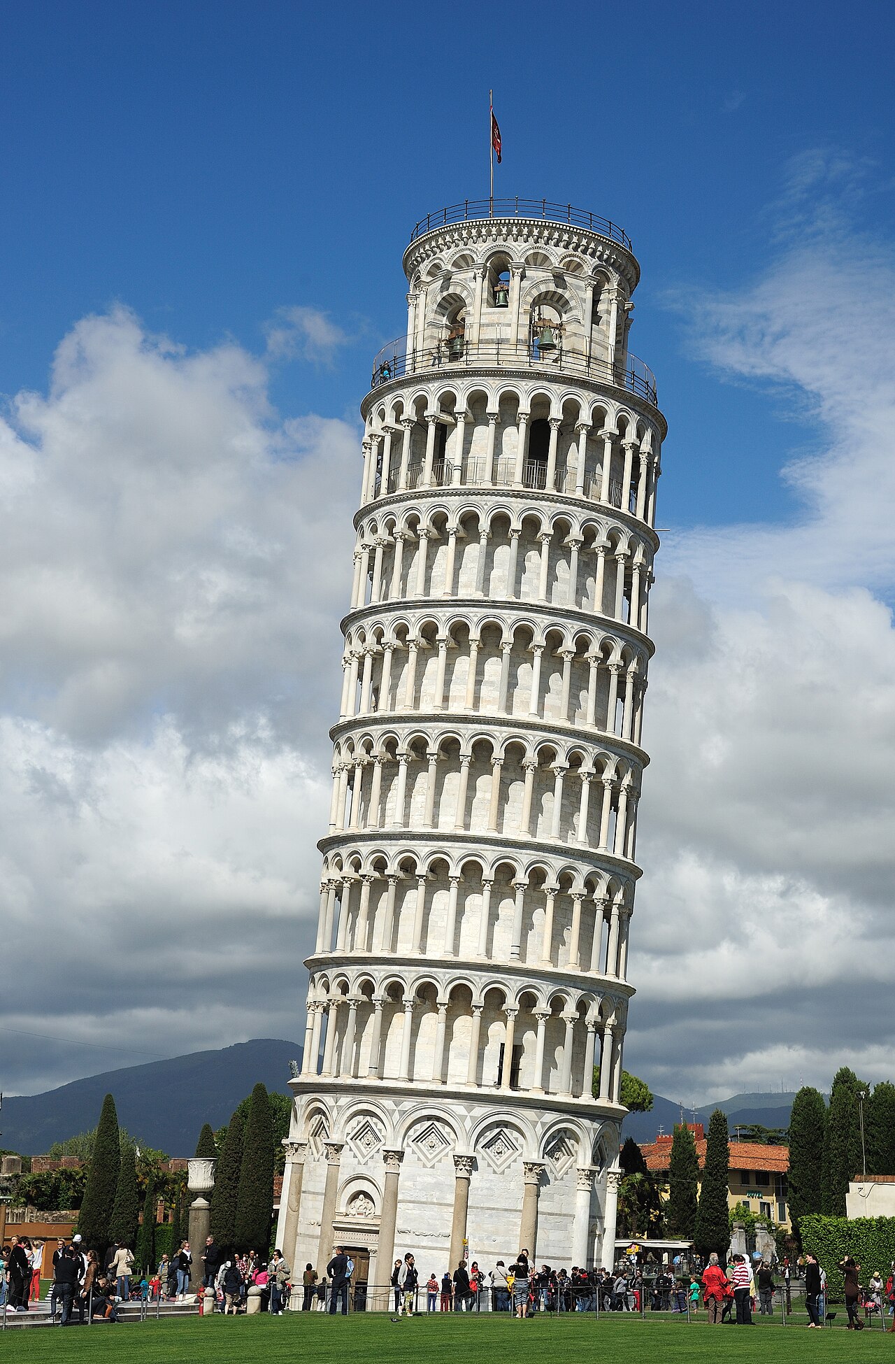 La torre inclinada de Pisa, Italia