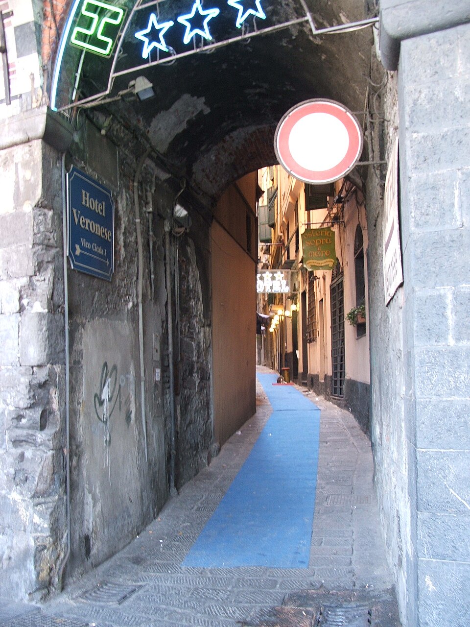 Caruggi, callejones estrechos del casco antiguo de Génova