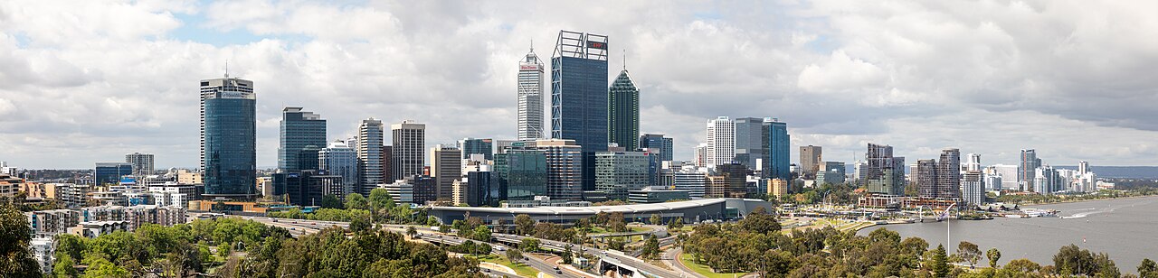 Skyline de Perth desde Kings Park, Australia Occidental