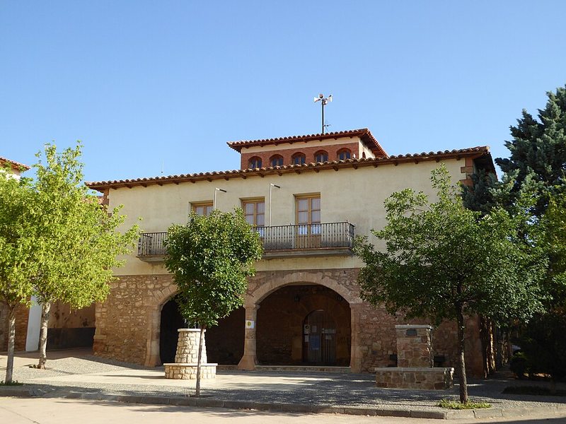 Pueblo de Galve, sede del Museo Paleontológico de Teruel