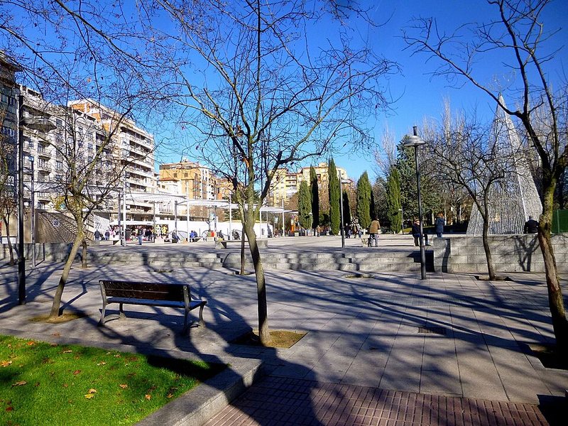 Parque de la Marina Española de Zamora, donde está el parking Marina Española