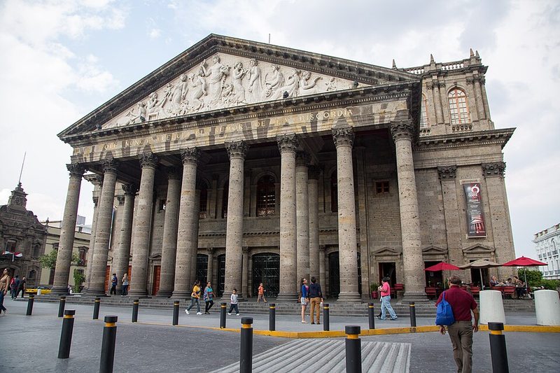 Teatro Degollado en Guadalajara, México