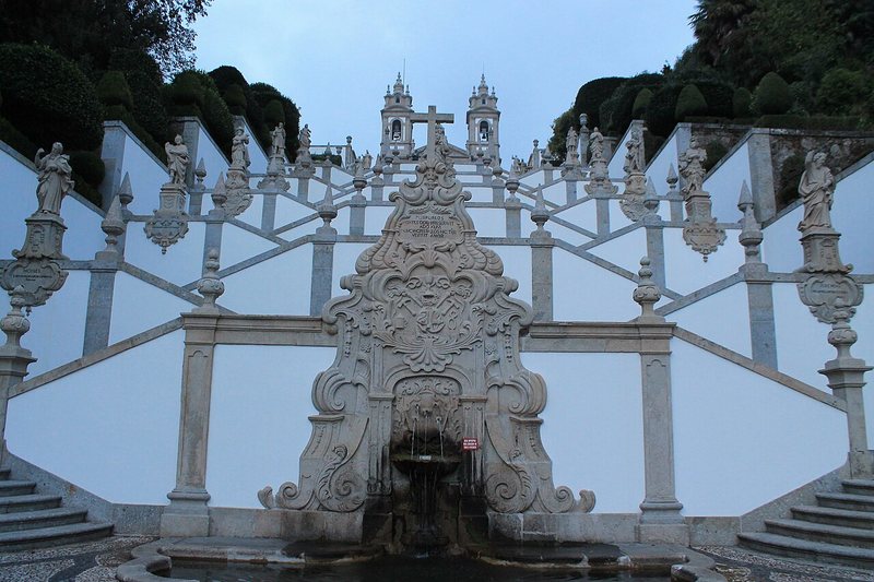 Escalinata del santuario del Bom Jesus do Monte en Braga